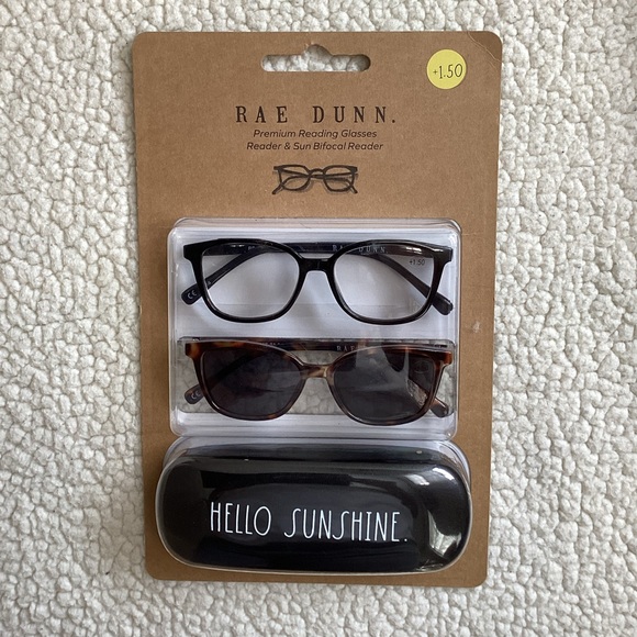 Rae Dunn Black and Brown Glasses Set - Picture 1 of 5